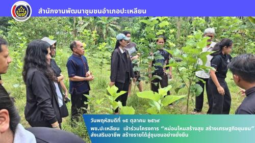 🌟พช.ปะเหลียน เข้าร่วมโครงการ “หม่อนไหมสร้างสุข สร้างเศรษฐกิจชุมชน” ส่งเสริมอาชีพ สร้างรายได้สู่ชุมชนอย่างยั่งยืน